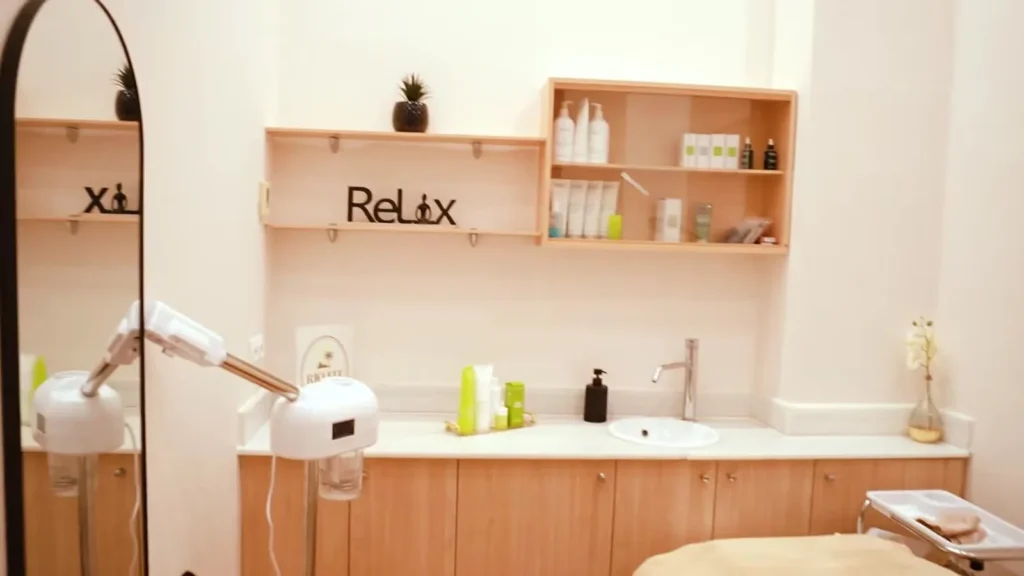 Cabina de relax de Rio Fit, centro de estética en Valencia